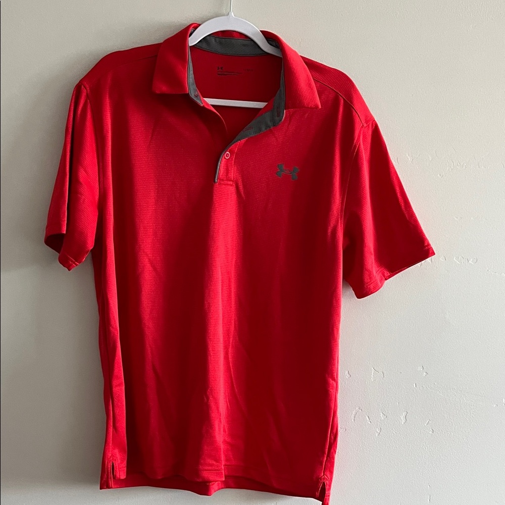 Under Armour Red and Black Performance Top